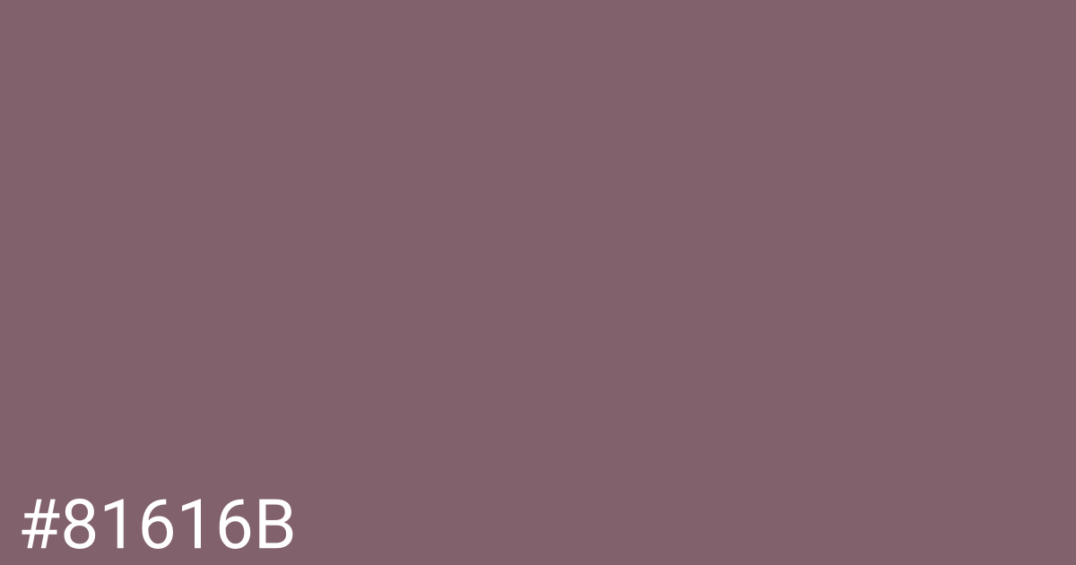 Hex color #81616b graphic