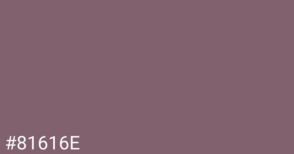 Hex color #81616e graphic