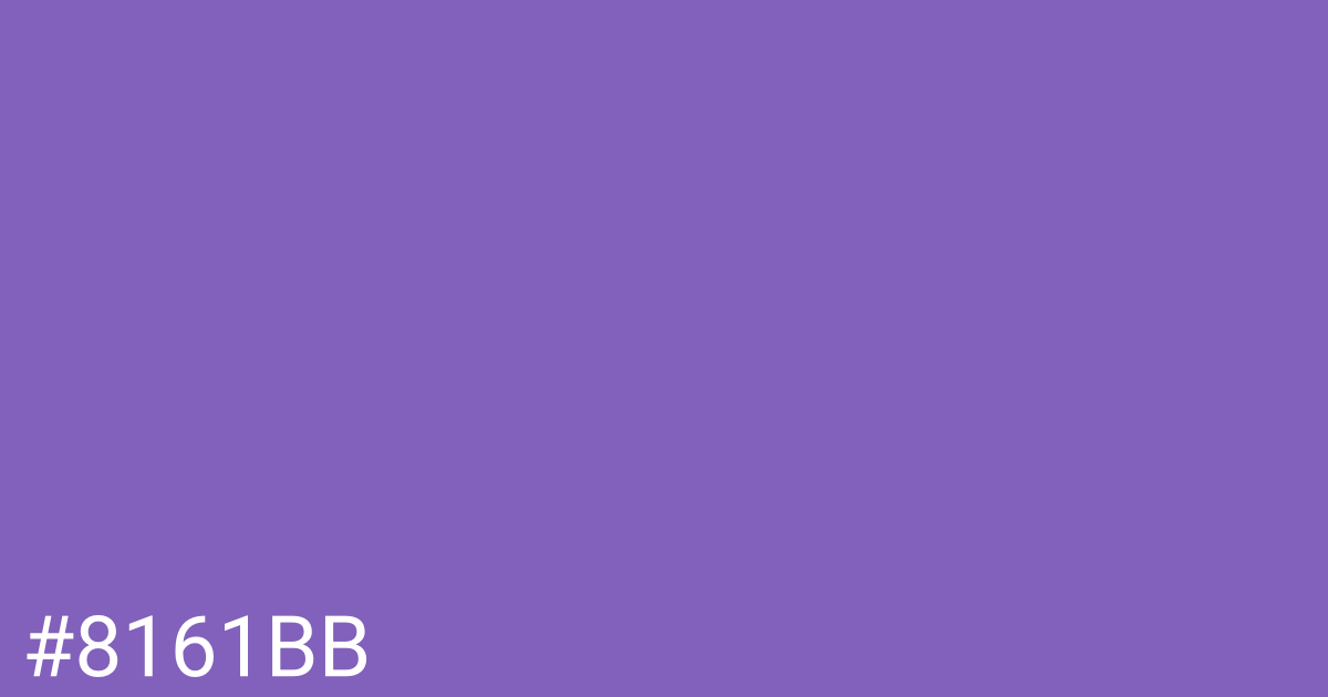 Hex color #8161bb graphic