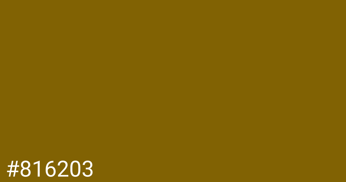 Hex color #816203 graphic