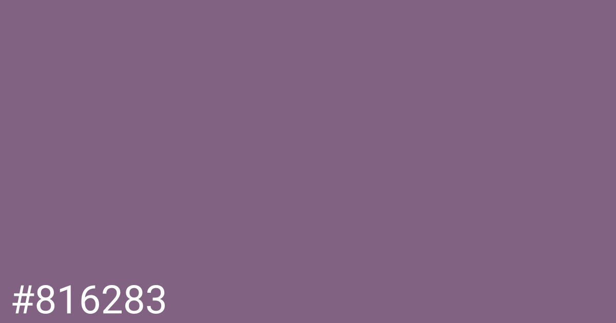 Hex color #816283 graphic