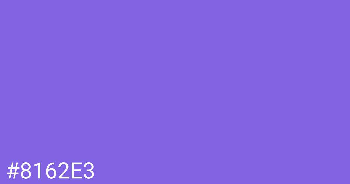 Hex color #8162e3 graphic