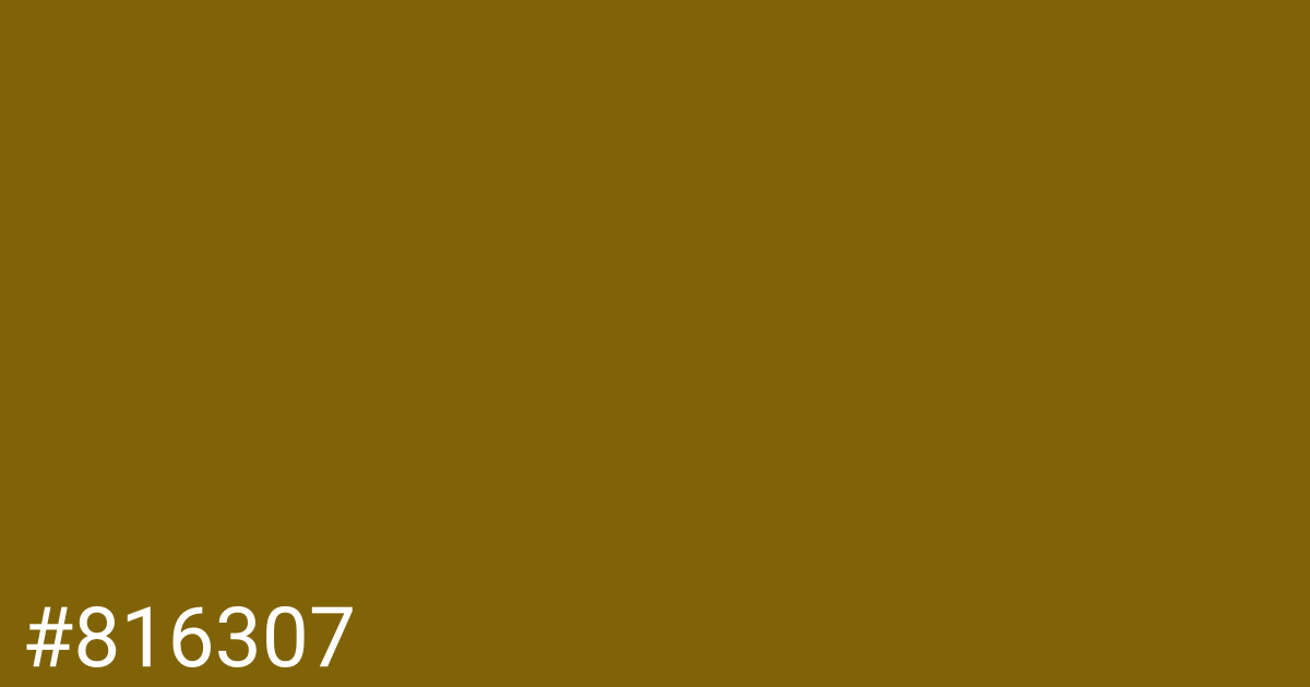 Hex color #816307 graphic