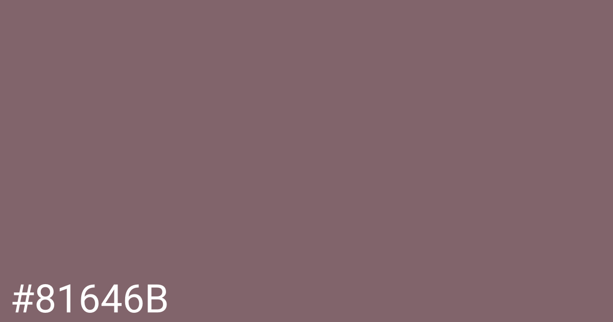 Hex color #81646b graphic