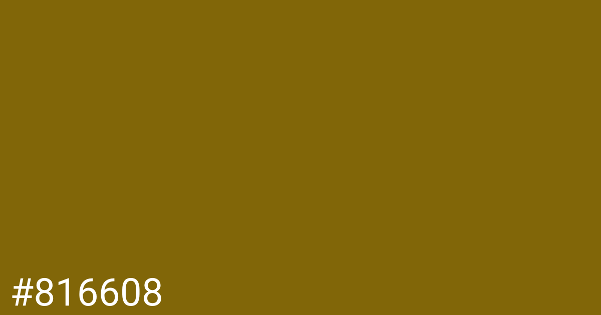 Hex color #816608 graphic