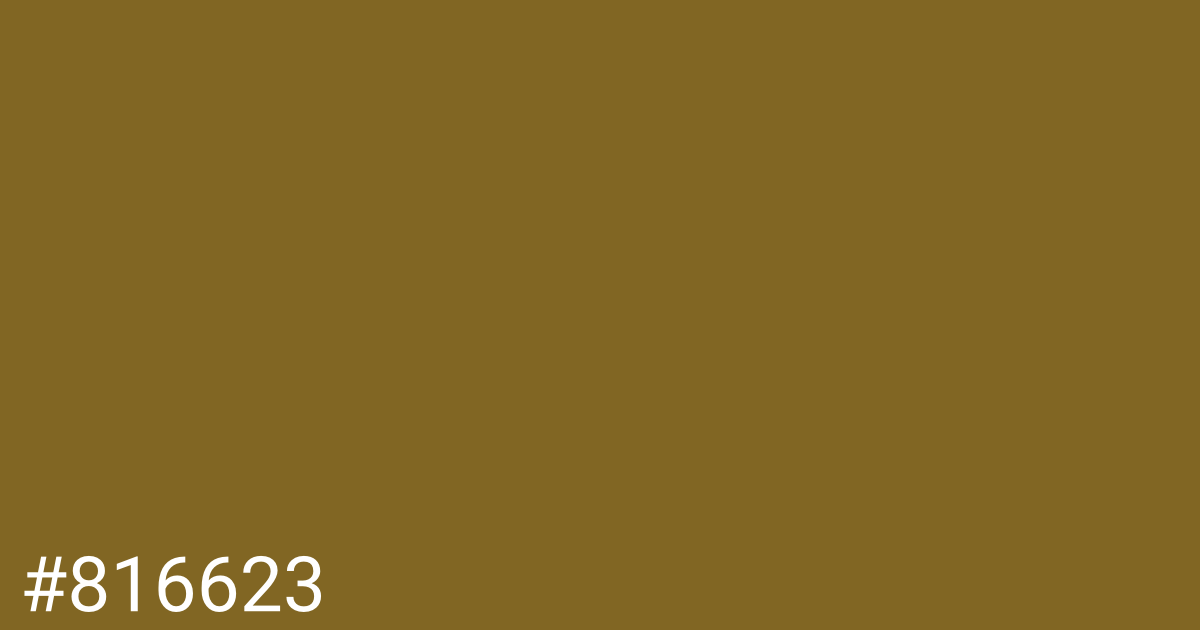 Hex color #816623 graphic