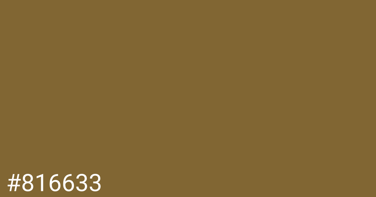 Hex color #816633 graphic