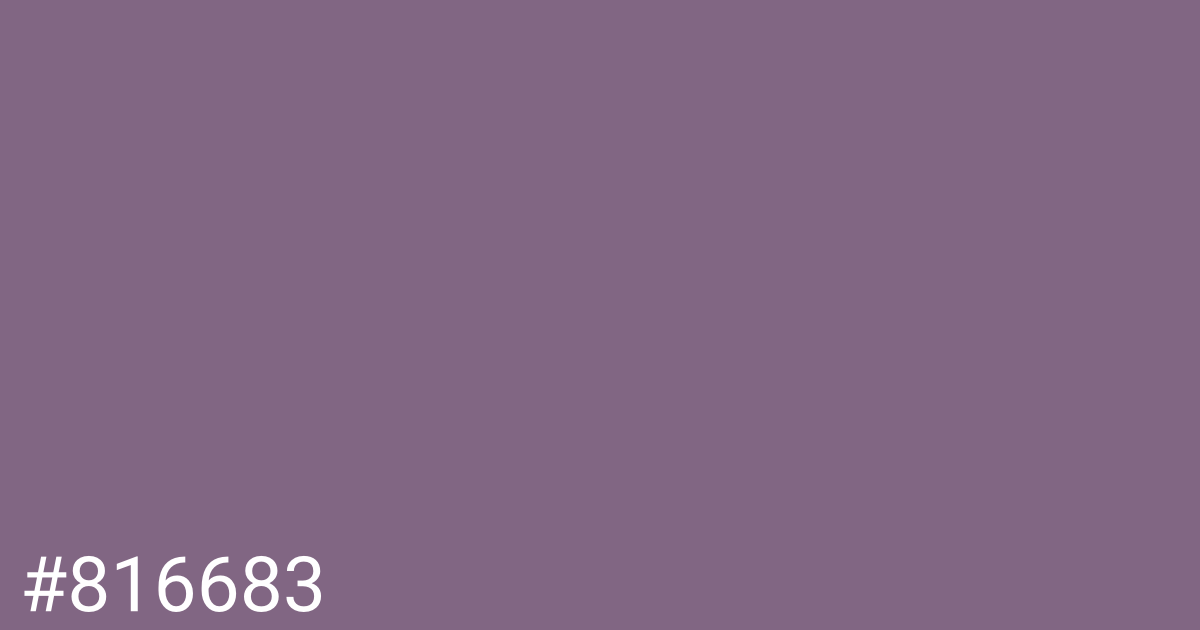 Hex color #816683 graphic