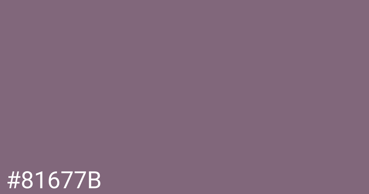 Hex color #81677b graphic