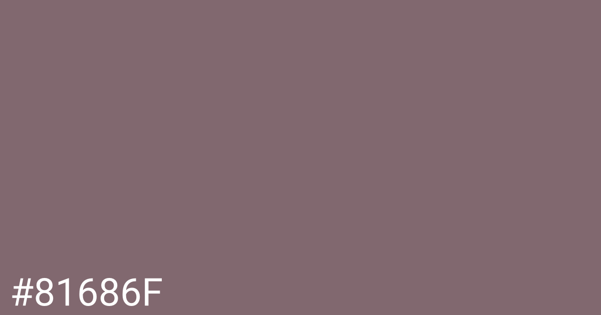 Hex color #81686f graphic