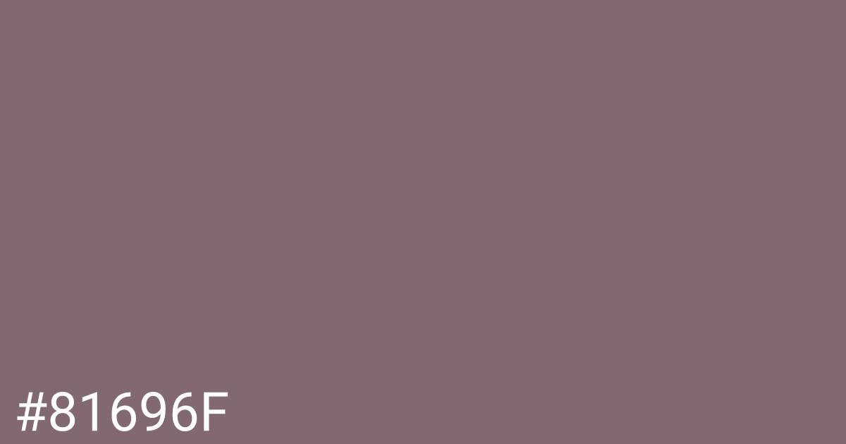 Hex color #81696f graphic