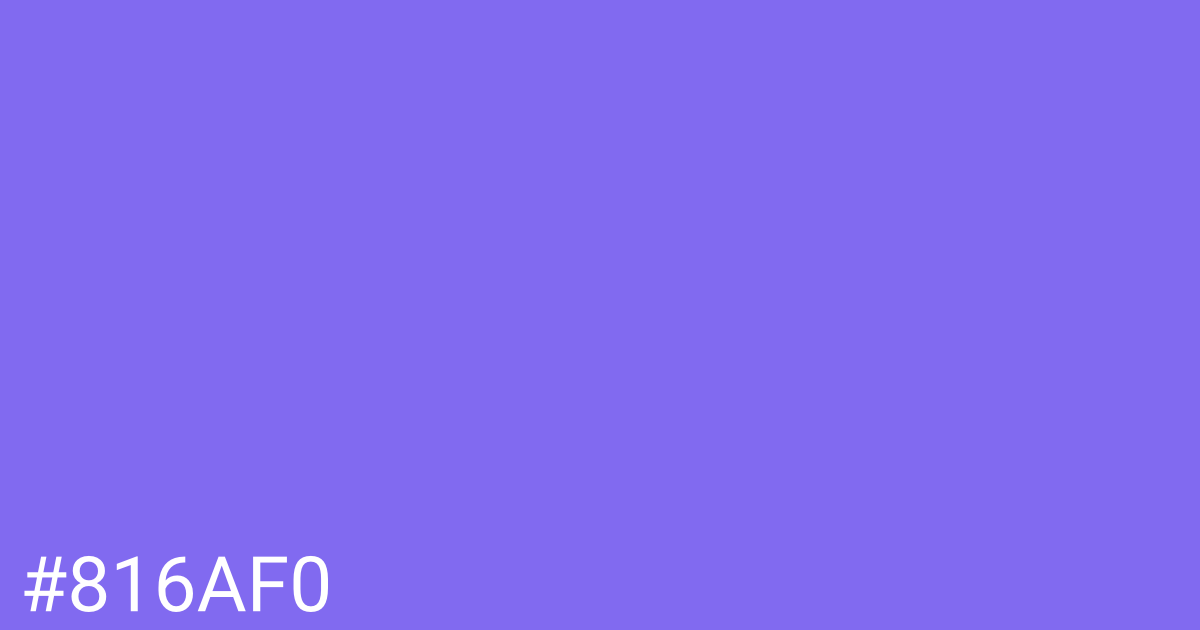 Hex color #816af0 graphic