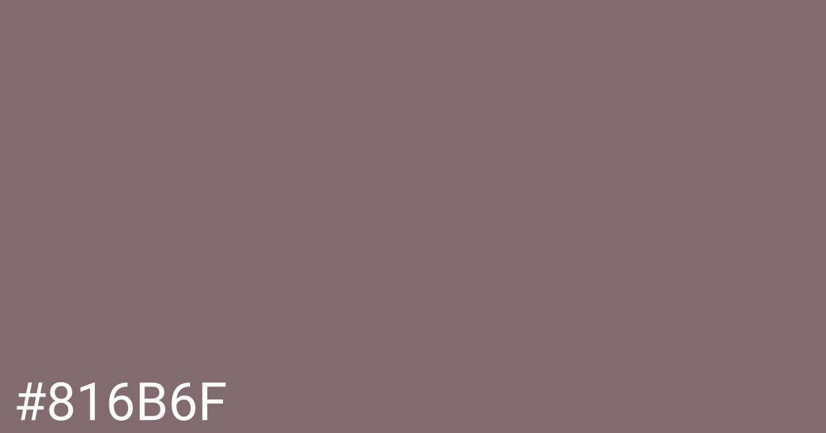 Hex color #816b6f graphic