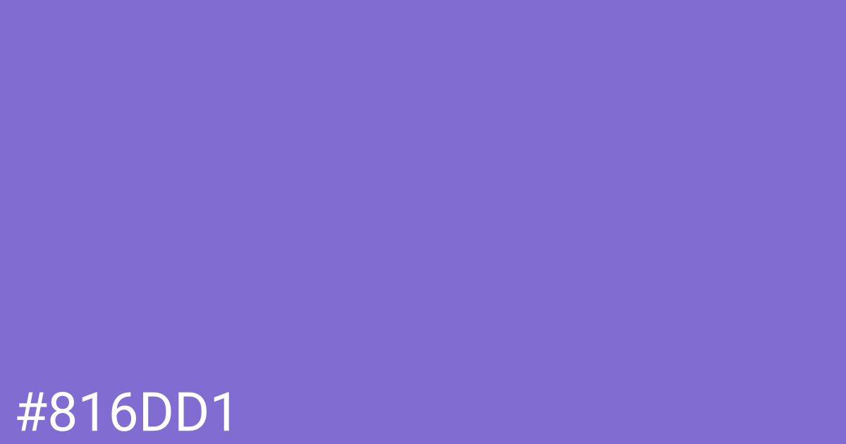 Hex color #816dd1 graphic