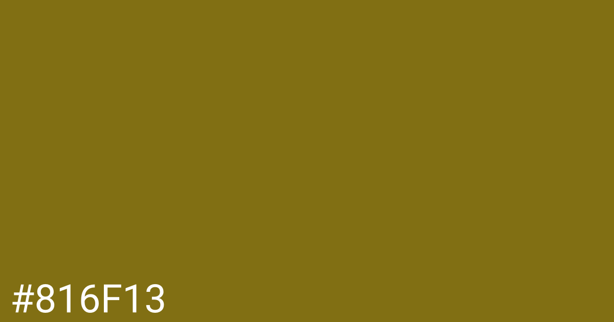 Hex color #816f13 graphic