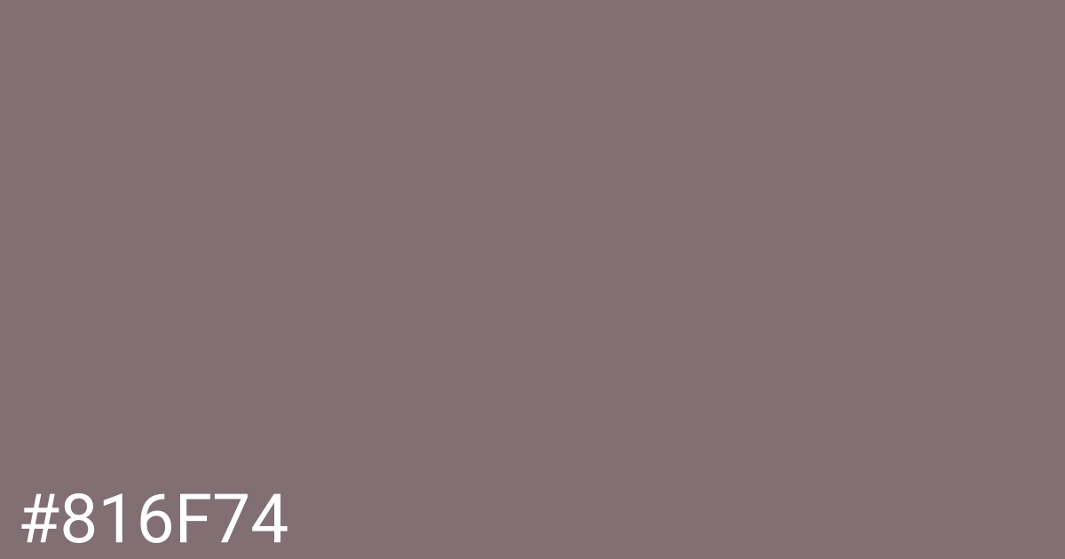 Hex color #816f74 graphic