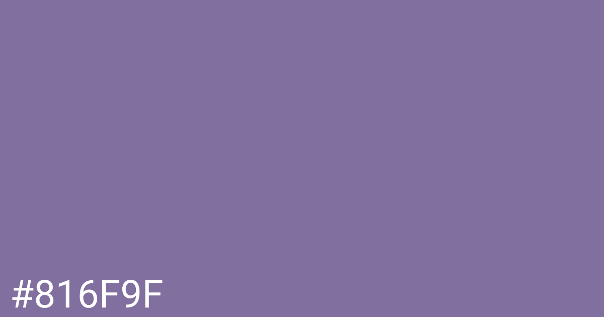 Hex color #816f9f graphic