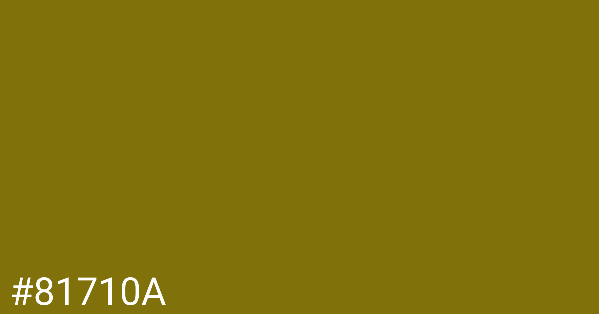 Hex color #81710a graphic