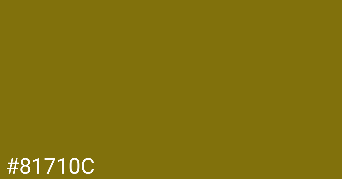 Hex color #81710c graphic