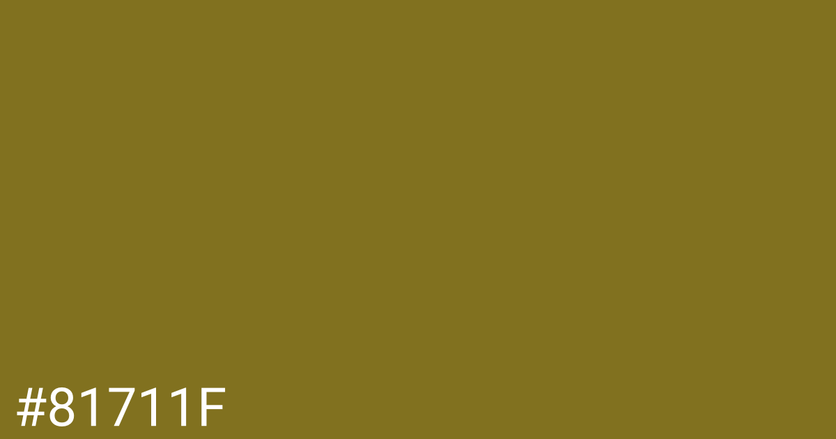 Hex color #81711f graphic