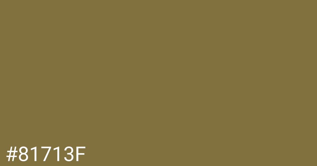 Hex color #81713f graphic