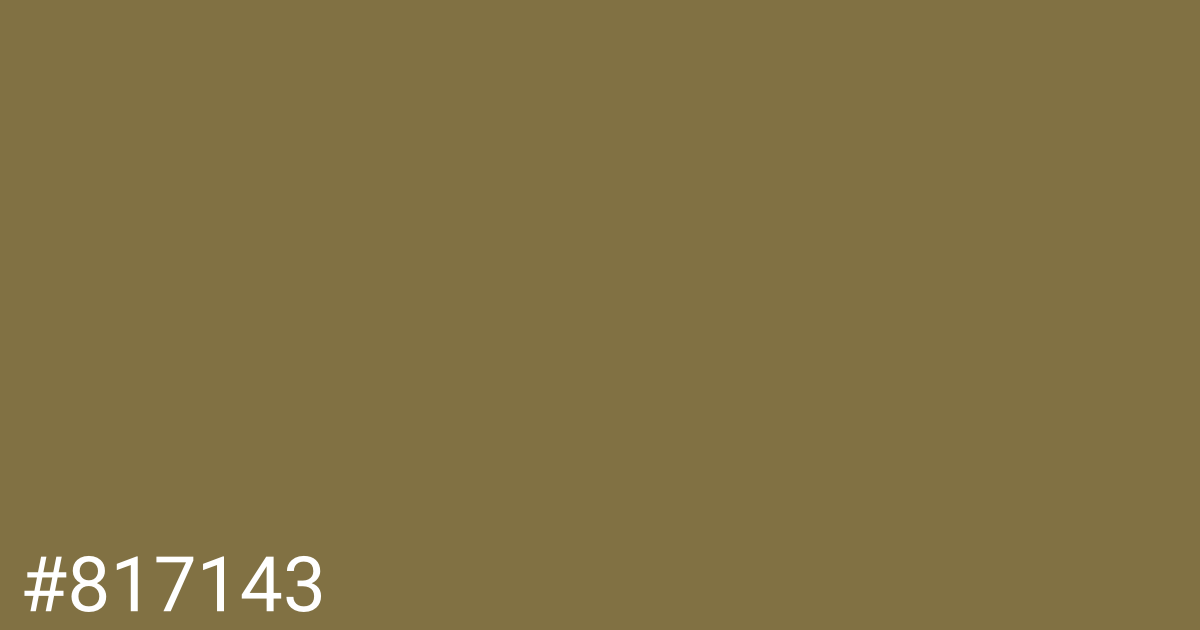 Hex color #817143 graphic