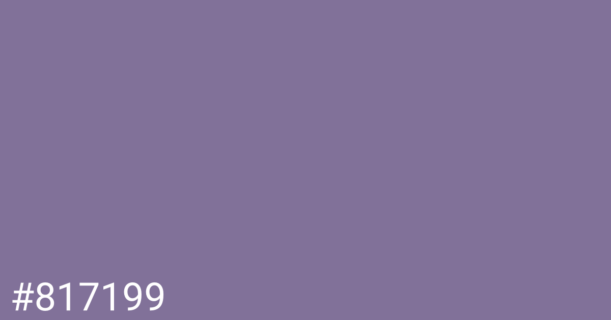 Hex color #817199 graphic