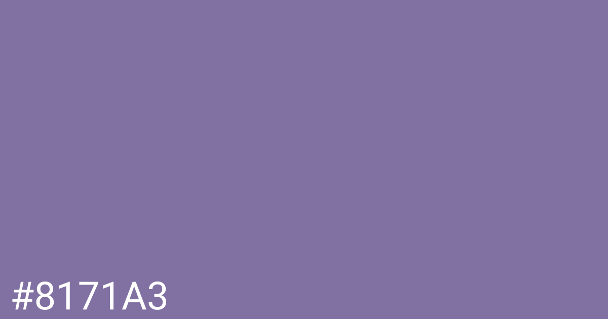 Hex color #8171a3 graphic