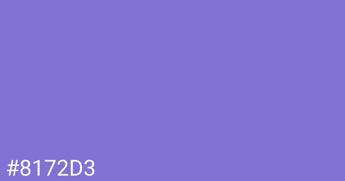 Hex color #8172d3 graphic