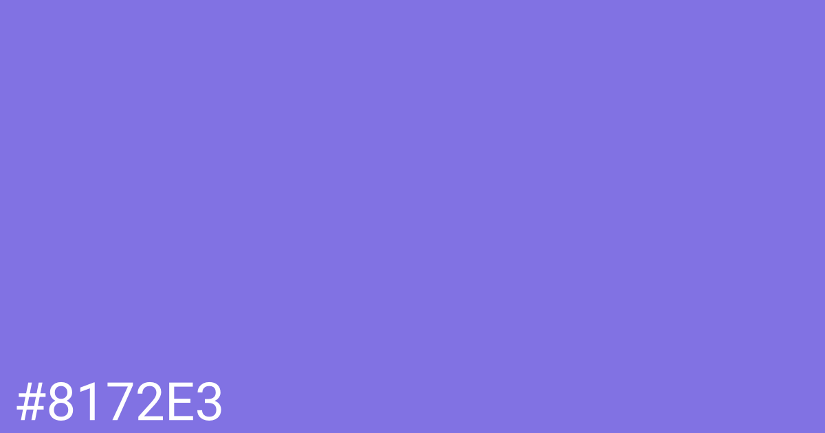 Hex color #8172e3 graphic