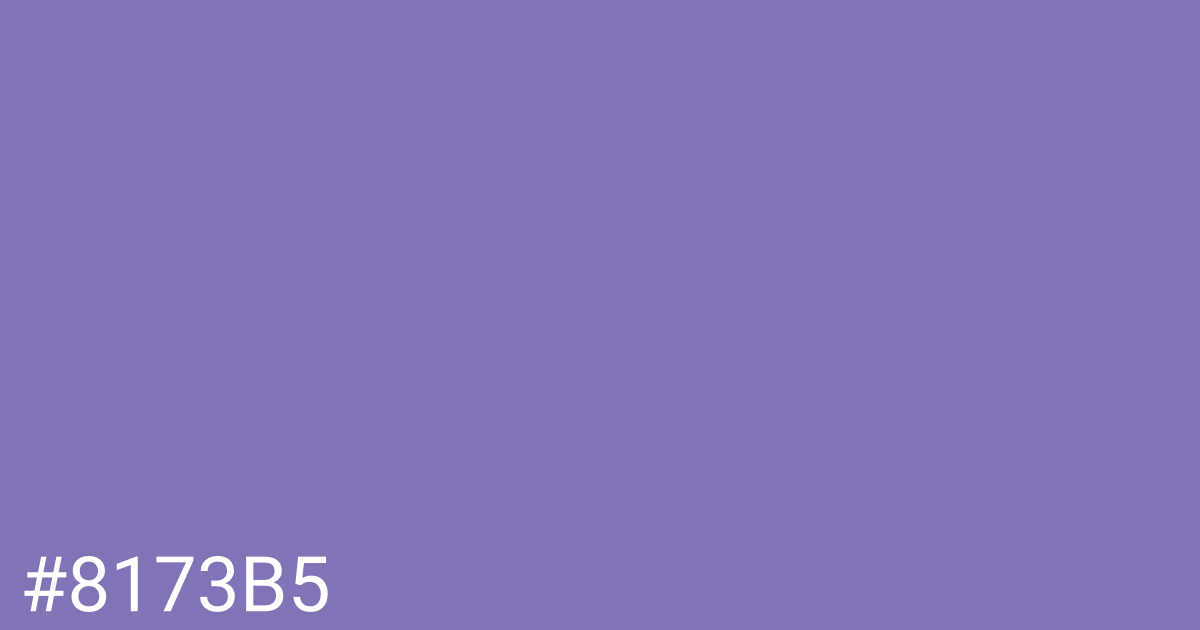 Hex color #8173b5 graphic