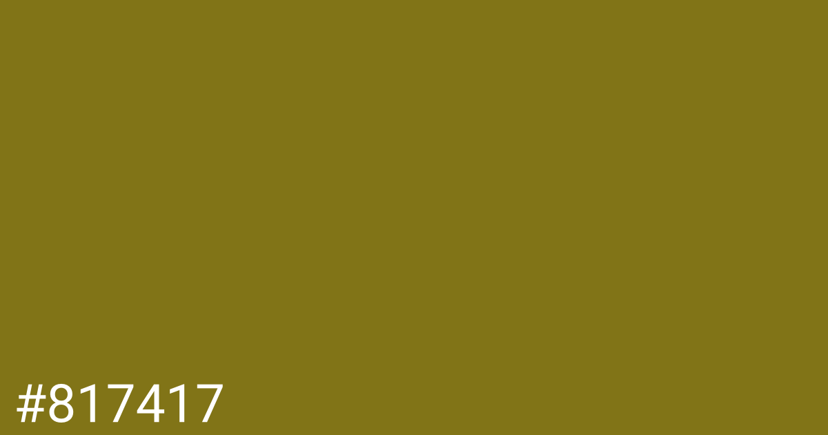 Hex color #817417 graphic