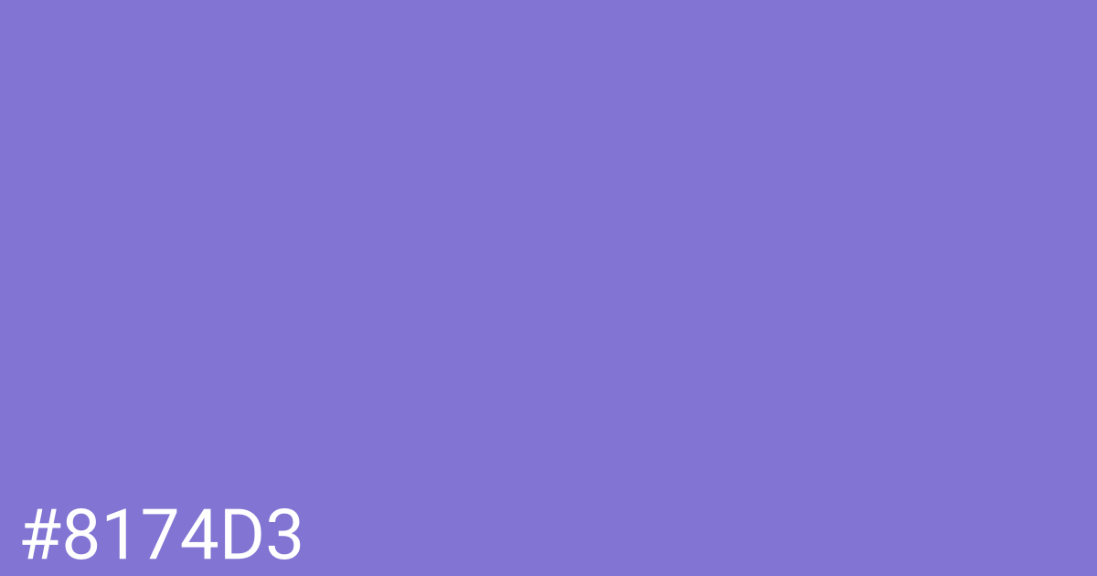 Hex color #8174d3 graphic