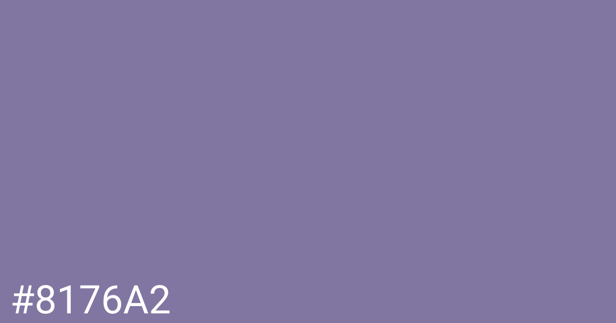 Hex color #8176a2 graphic