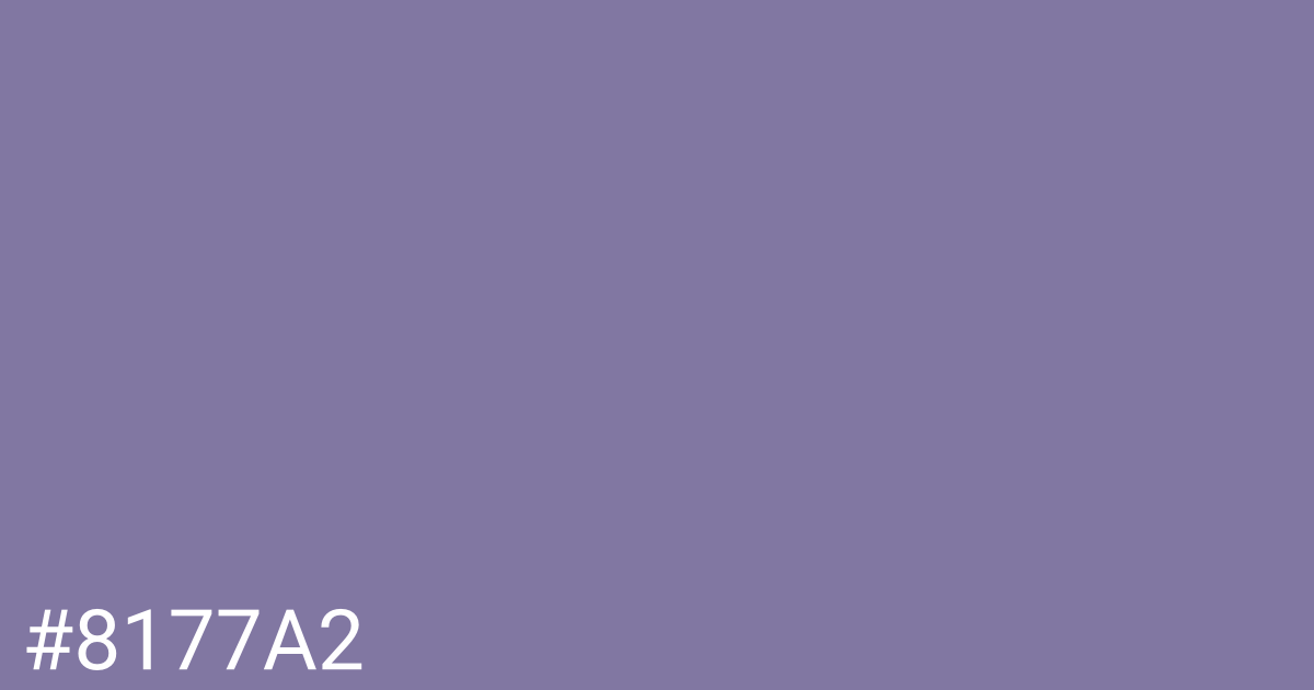 Hex color #8177a2 graphic