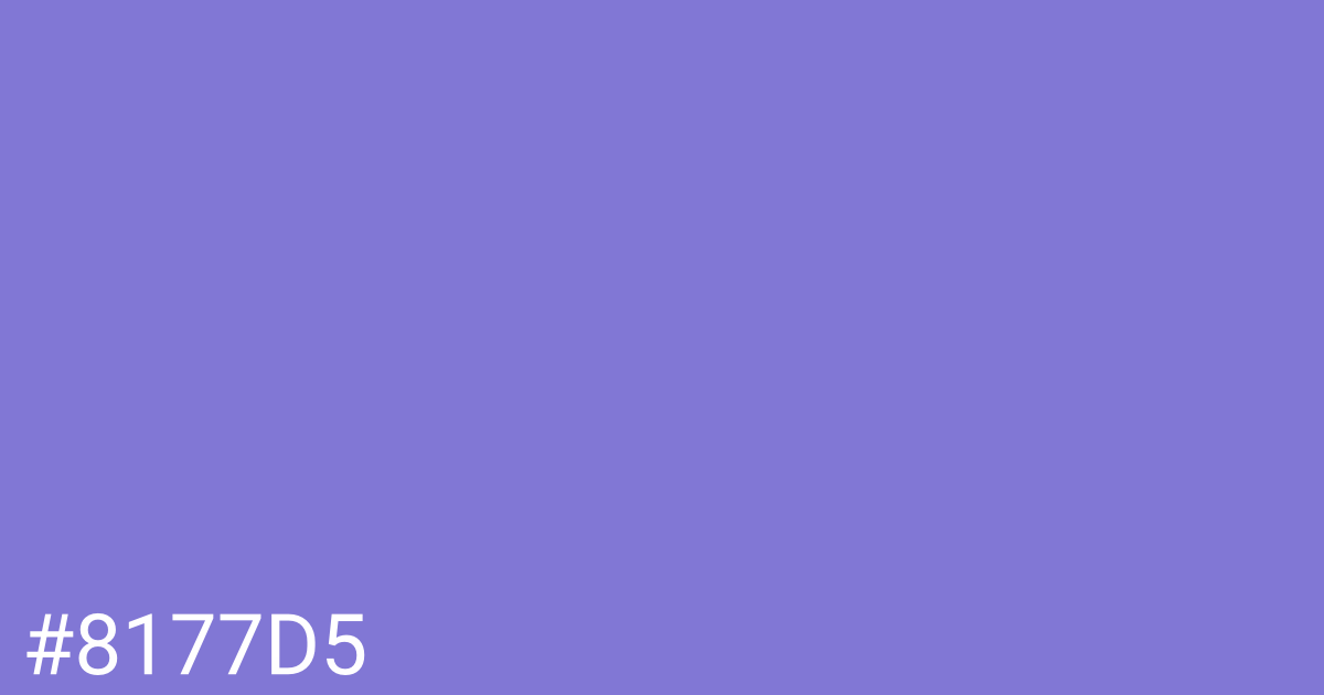 Hex color #8177d5 graphic