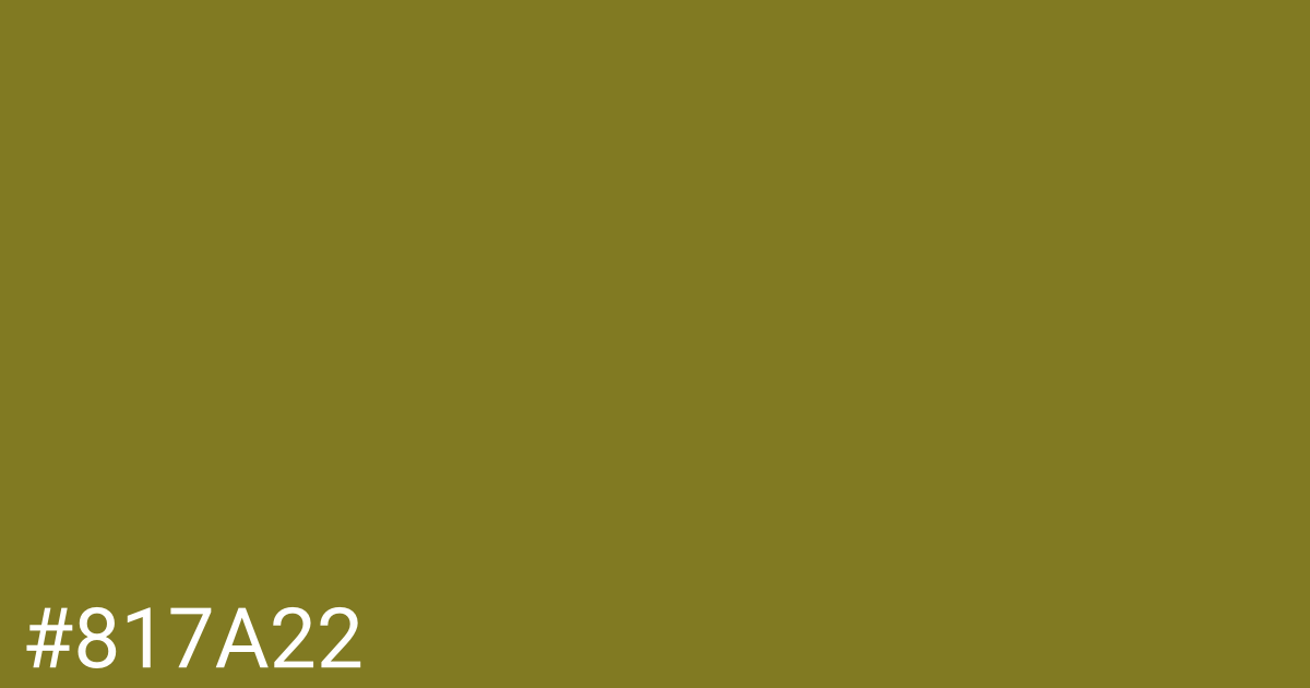 Hex color #817a22 graphic