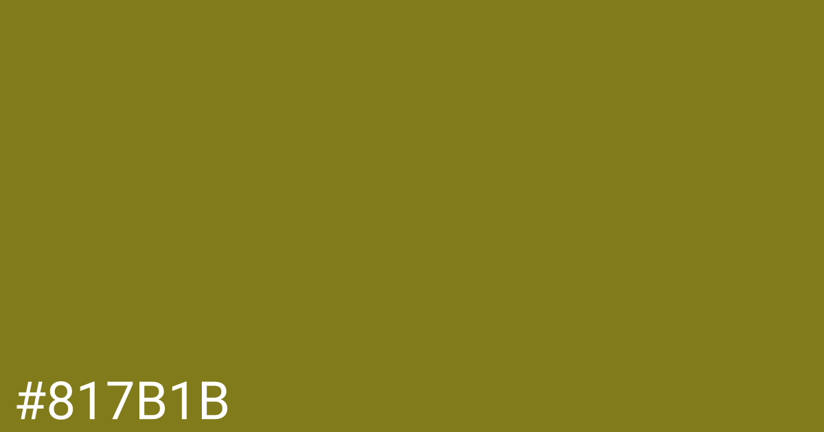 Hex color #817b1b graphic