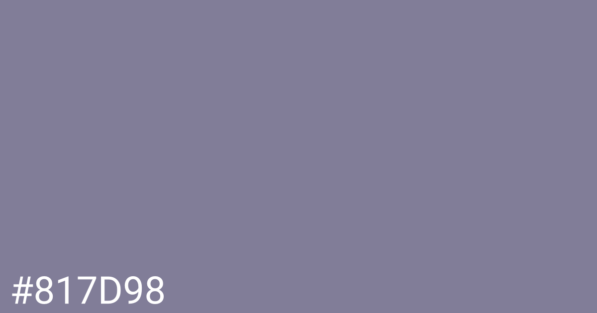 Hex color #817d98 graphic