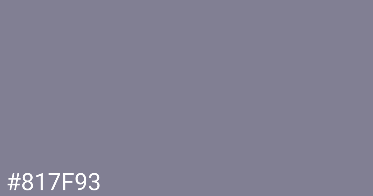 Hex color #817f93 graphic