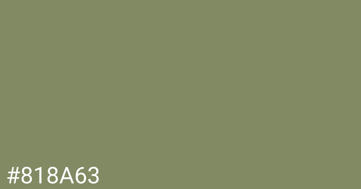 Hex color #818a63 graphic