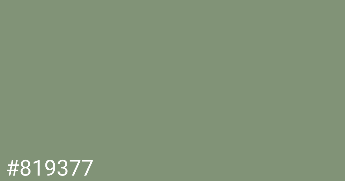 Hex color #819377 graphic