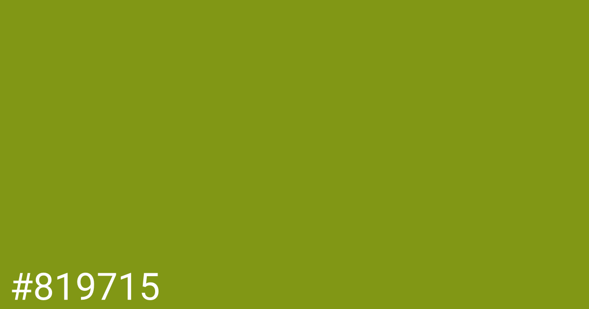 Hex color #819715 graphic