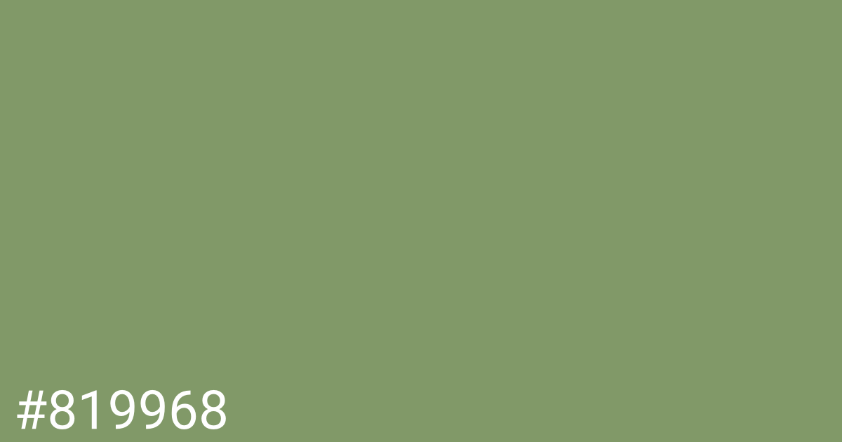 Hex color #819968 graphic
