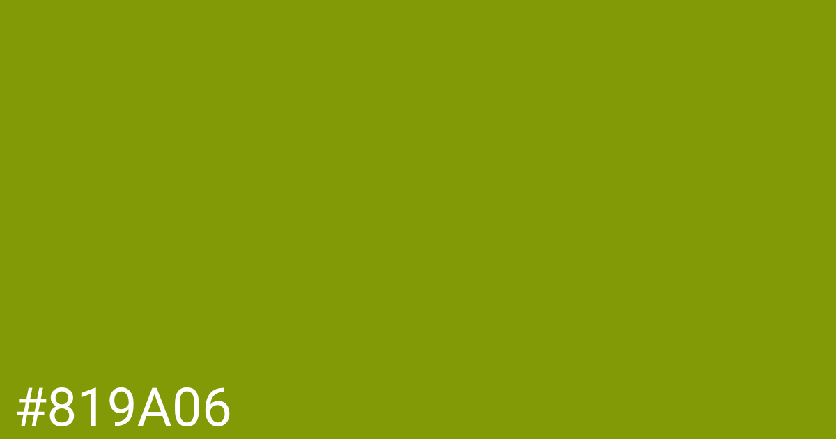 Hex color #819a06 graphic