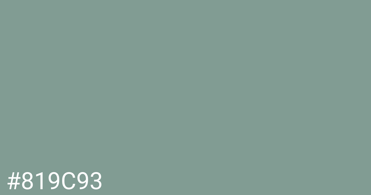 Hex color #819c93 graphic