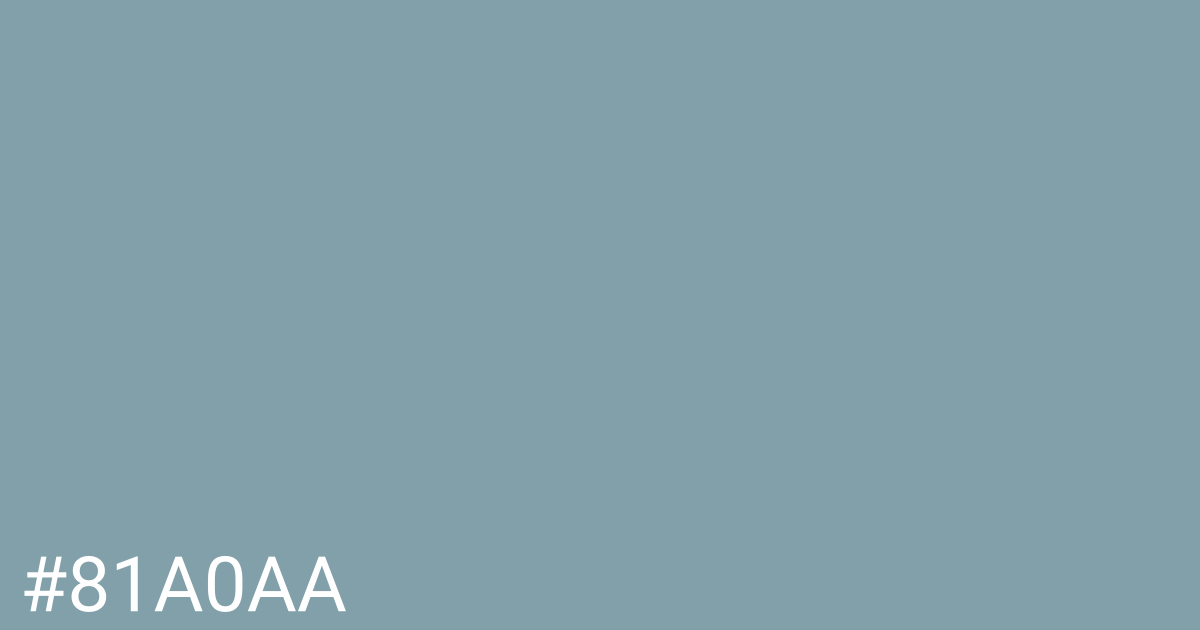 Hex color #81a0aa graphic