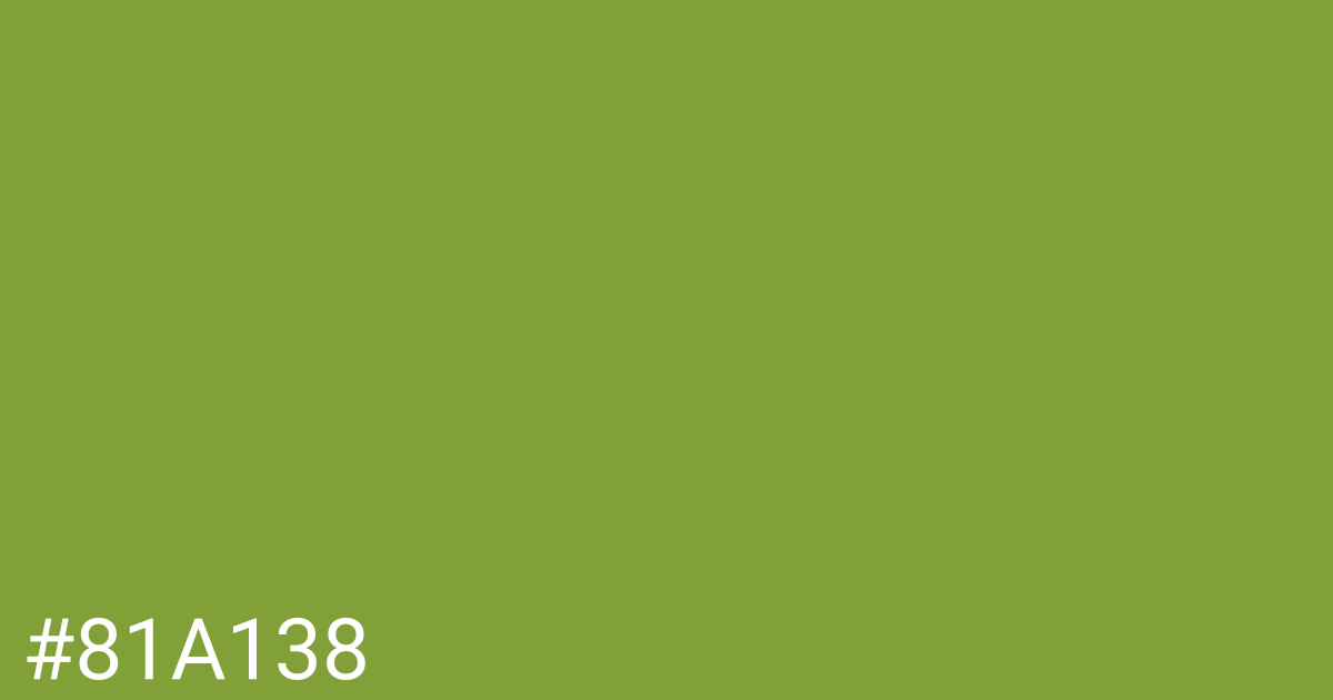 Hex color #81a138 graphic