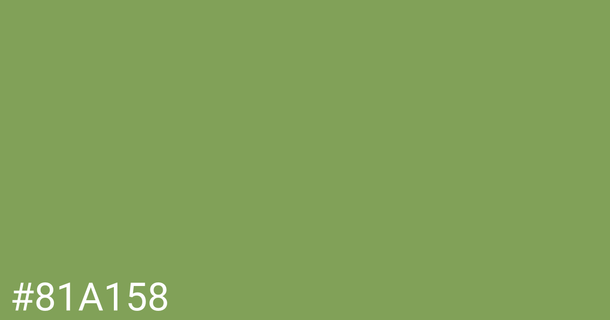 Hex color #81a158 graphic