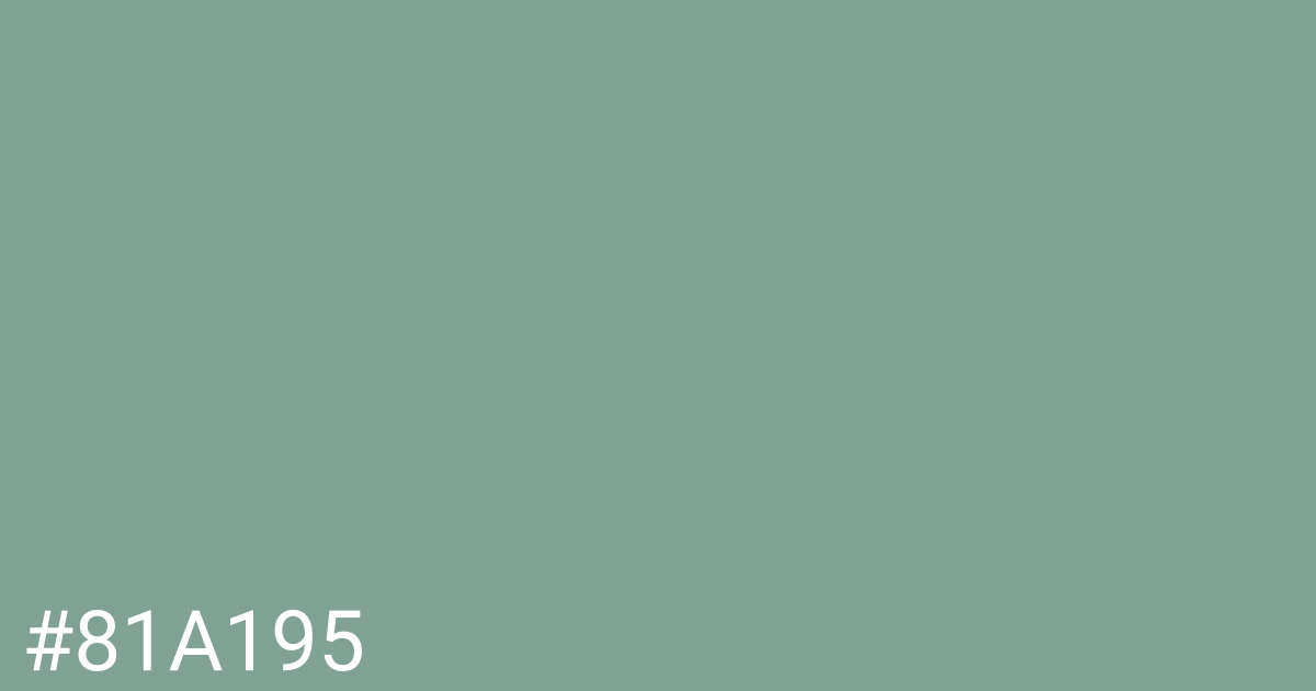 Hex color #81a195 graphic